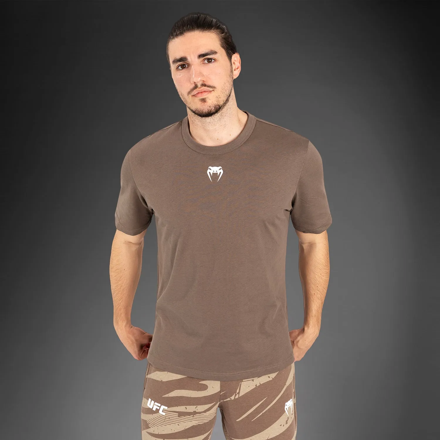 UFC Adrenaline by Venum Fight Week Men??s Short Sleeve T-shirt - Bronze Classic and Comfy Fresh Vibes