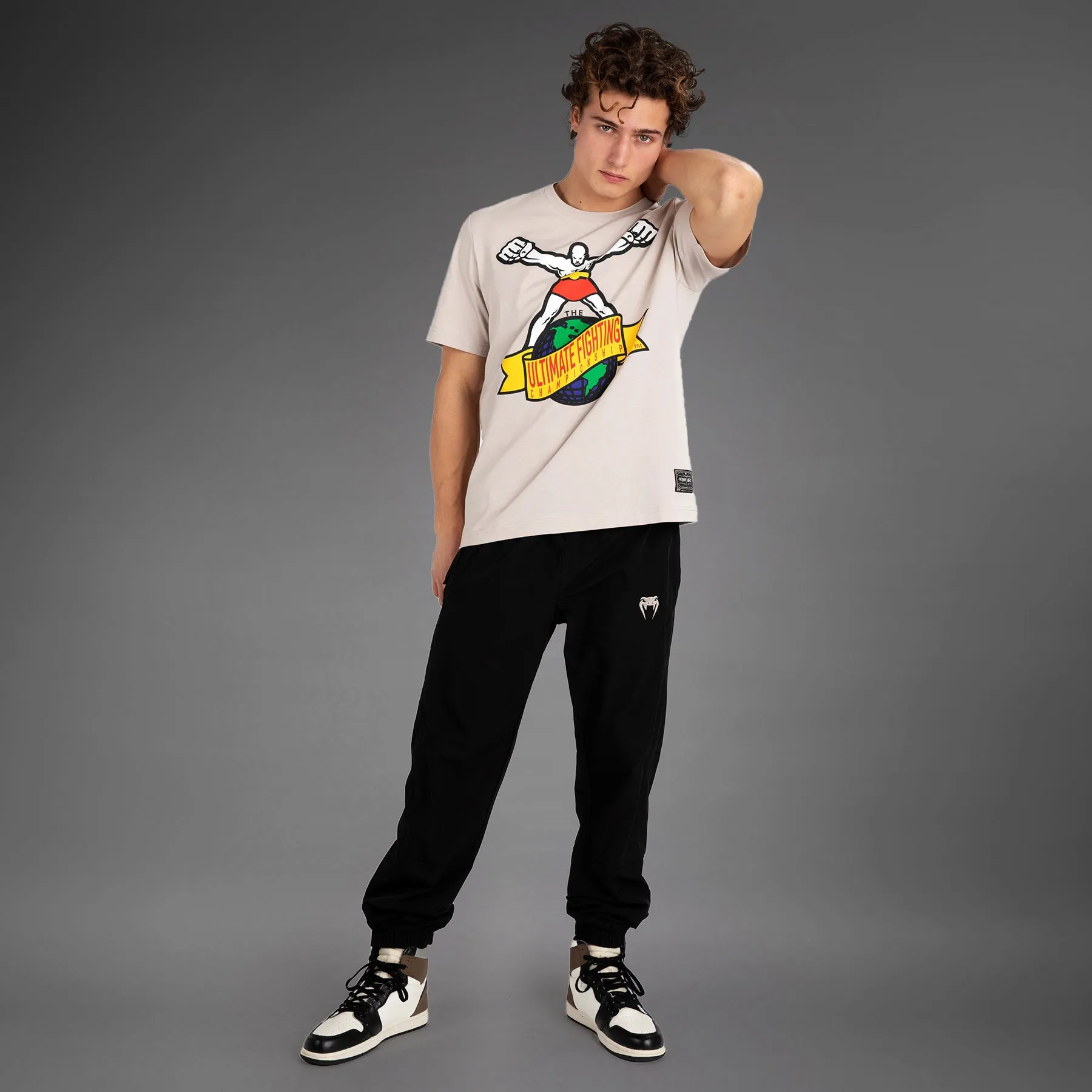 UFC by Venum Ulti-Man T-Shirt - Beige Festival wear Fun and Relaxed