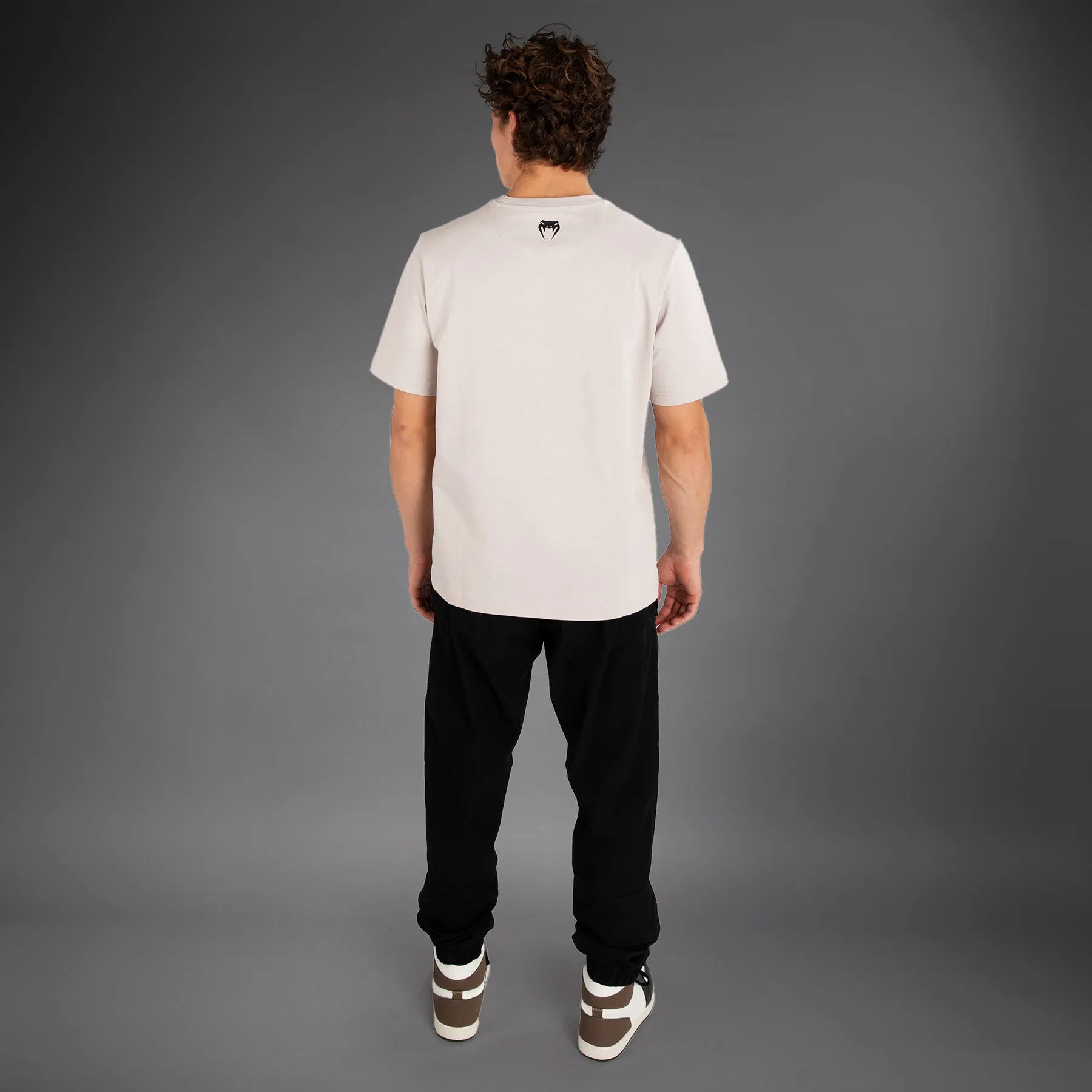 UFC by Venum Ulti-Man T-Shirt - Beige Flexible Shoulder Seams Raw Hem Finish