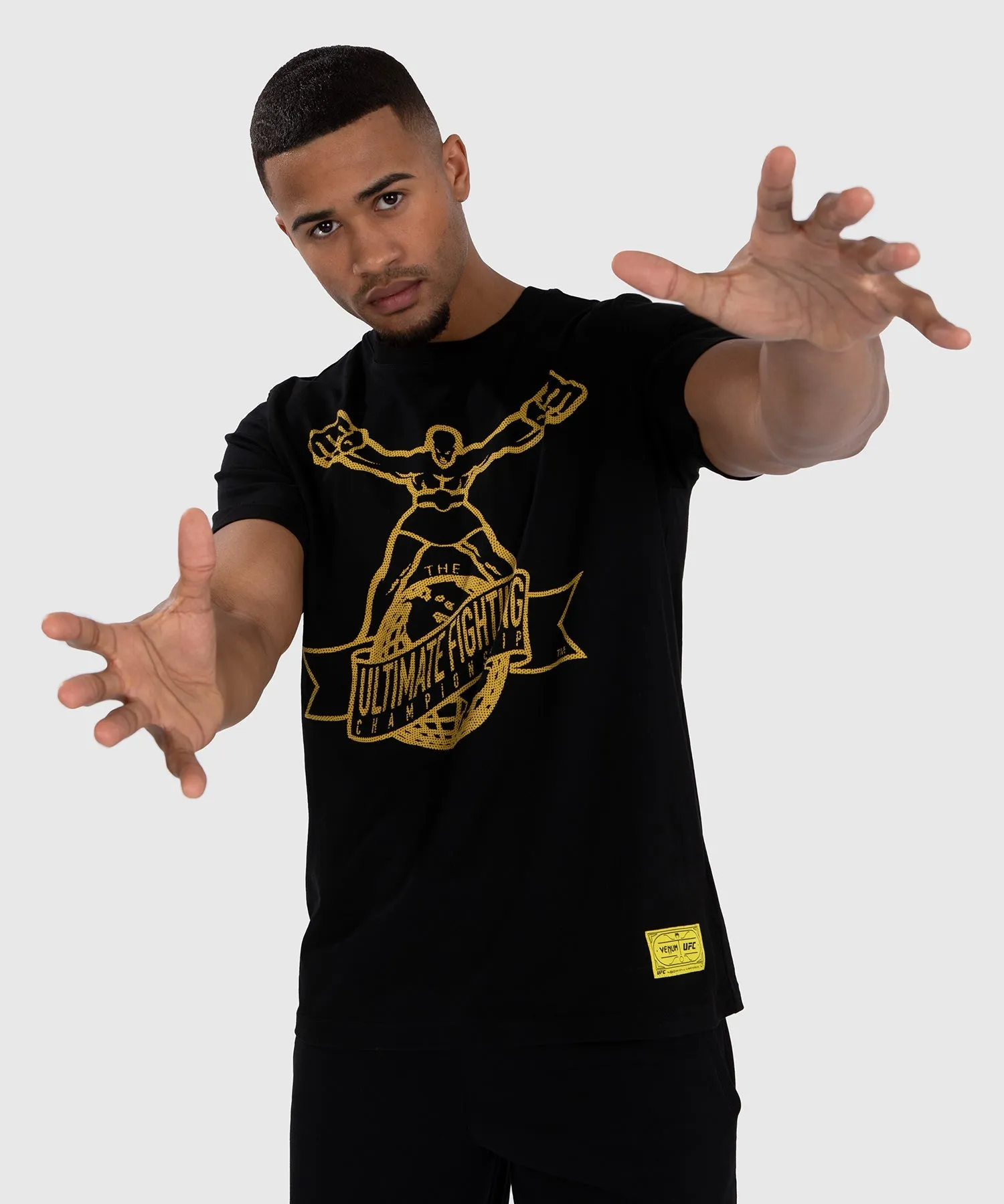 Stylish and Easygoing UFC by Venum Ulti-Man T-Shirt - Black/Yellow