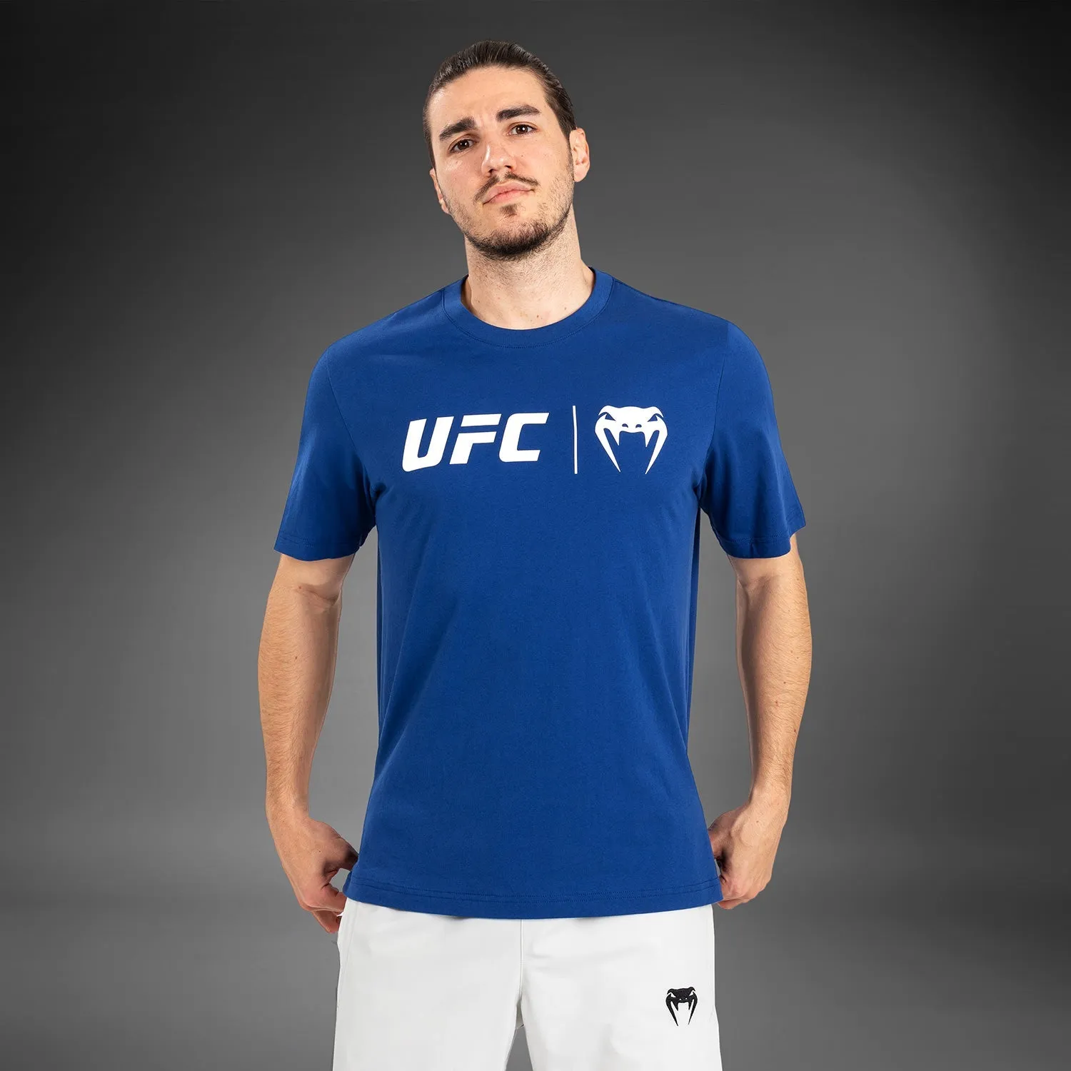 Weekend Fashion Airflow Ventilation Design UFC Venum Classic  T-Shirt - Navy Blue/White