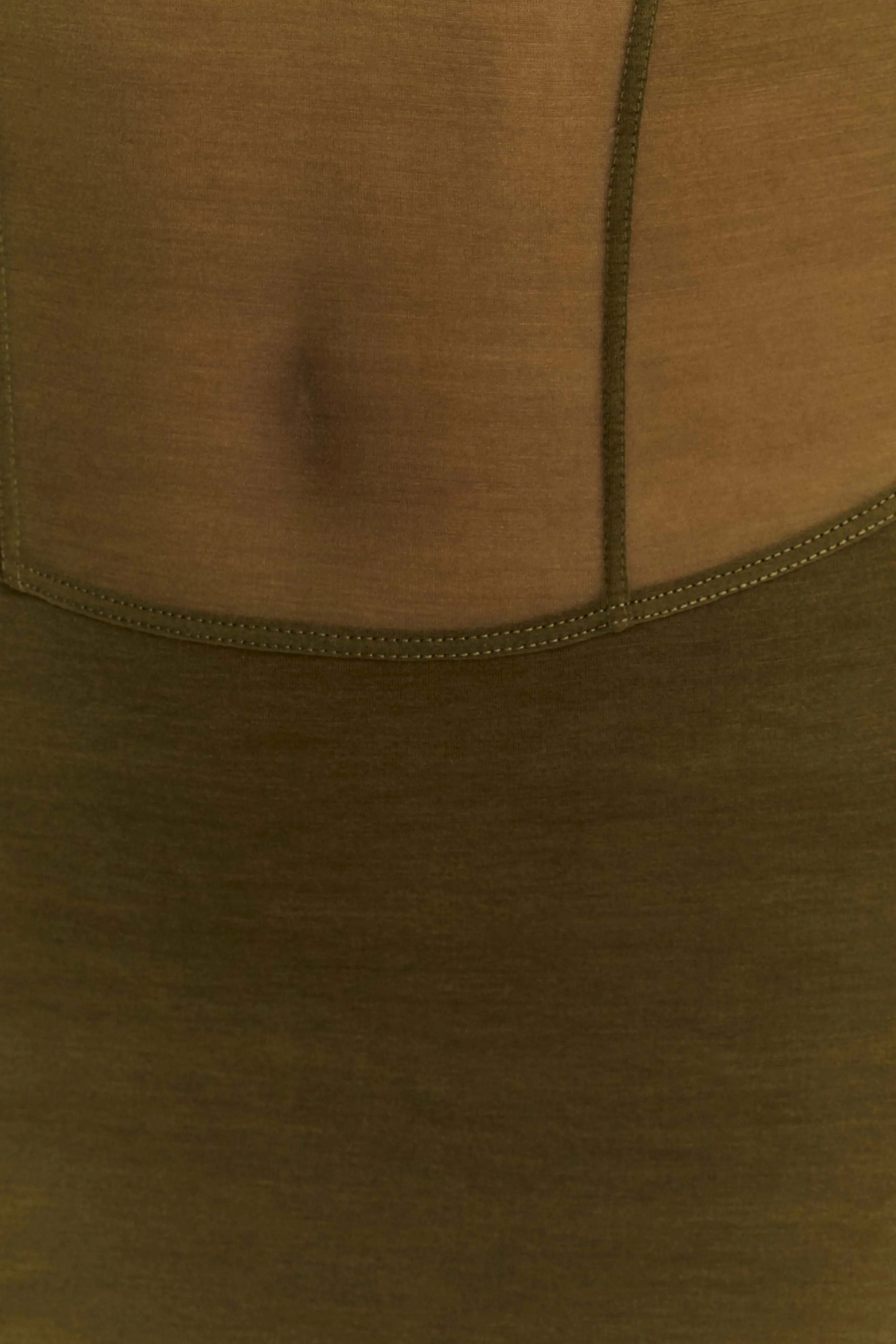 Stream Cut Understated Elegance Maryk Mesh Mini Dress - Khaki