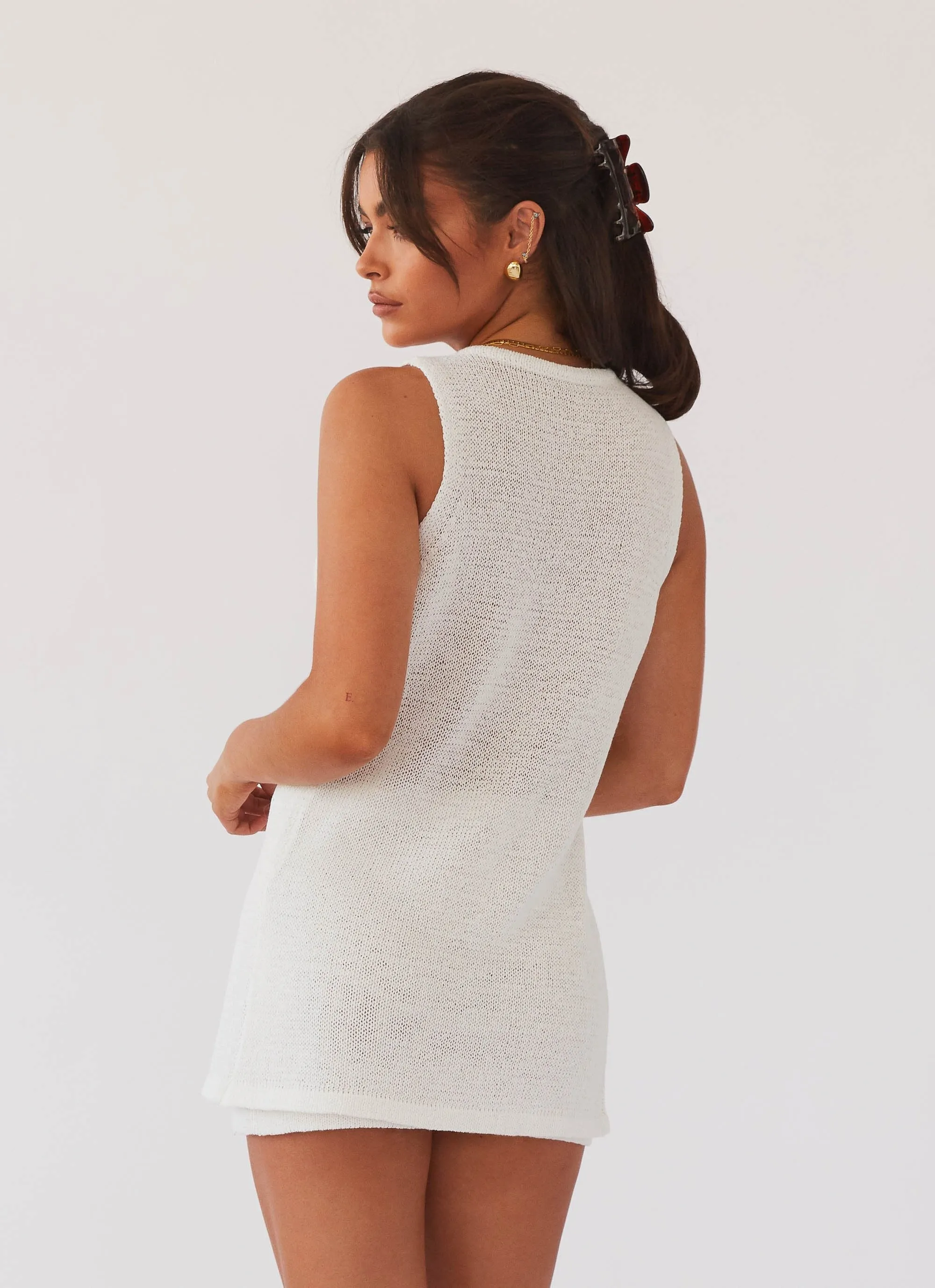 Capri Glow Knit Top - White hypoallergenic material Early Chill