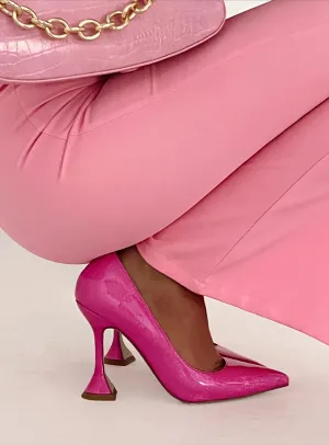 Smart Pumps Vella Patent Heels Pink