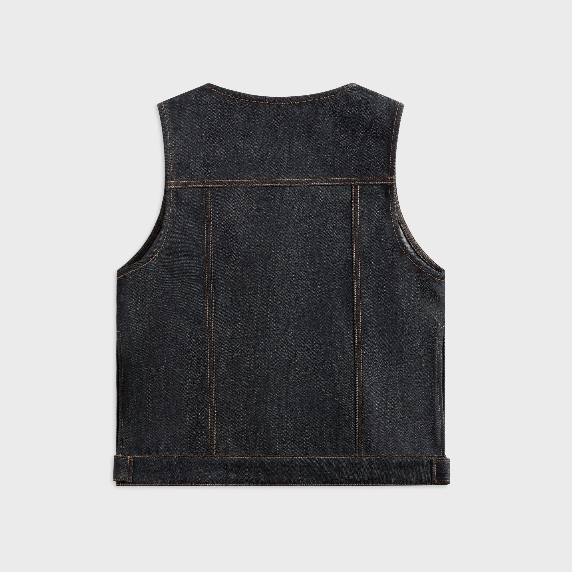 Insulated Core Technology High Performance Blend Veneda Carter Boxy Vest - Denim