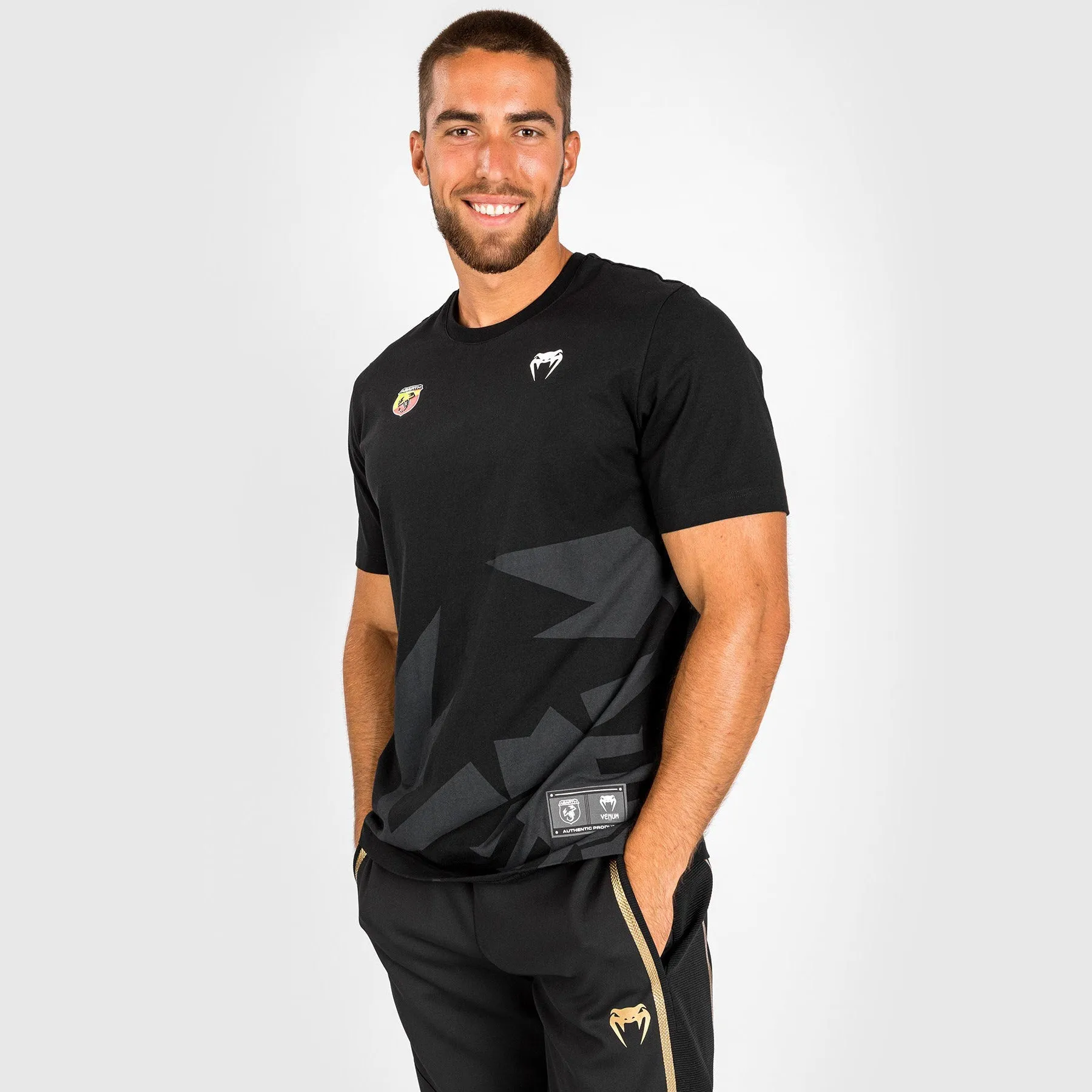 Relaxed Comfort Fit Venum Abarth #1 T-Shirt - Black/Gold