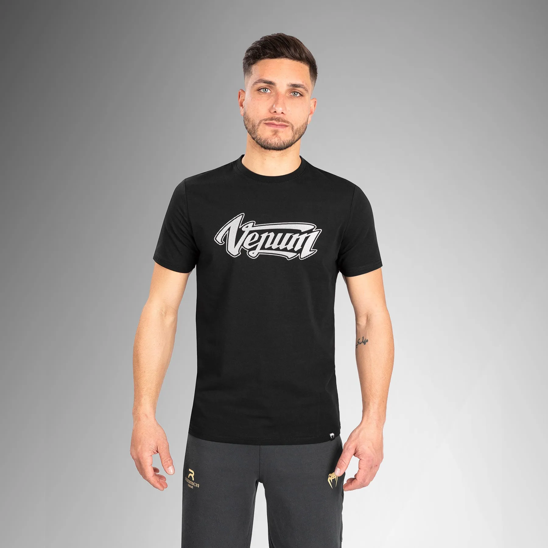 Slim Fit Wear print design Venum Absolute 2.0 T-shirt - Adjusted Fit - Black/Silver