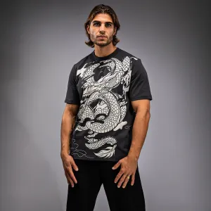 Venum Dragon??s Flight Men??s T-Shirt - Charcoal Grey/Cream White Low Impact Dye