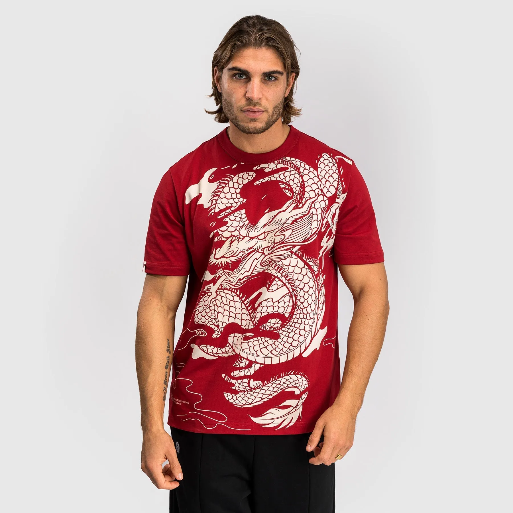 Venum Dragon??s Flight Men??s T-Shirt - Cherry Red/Cream White Perfect Comfort Wear Low carbon footprint