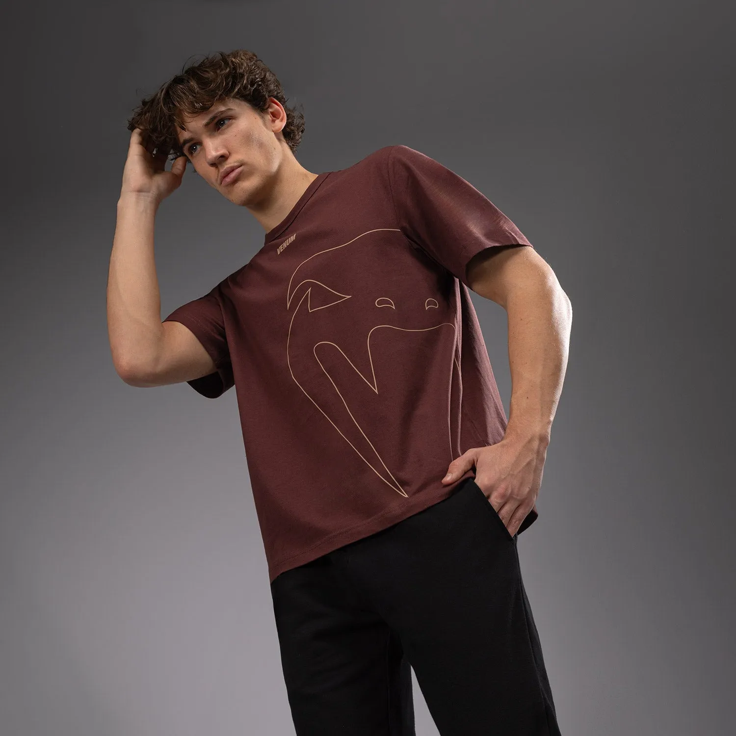 Venum Giant Connect T-Shirt - Chocolate Brown Functional Wearable Spring Freshness