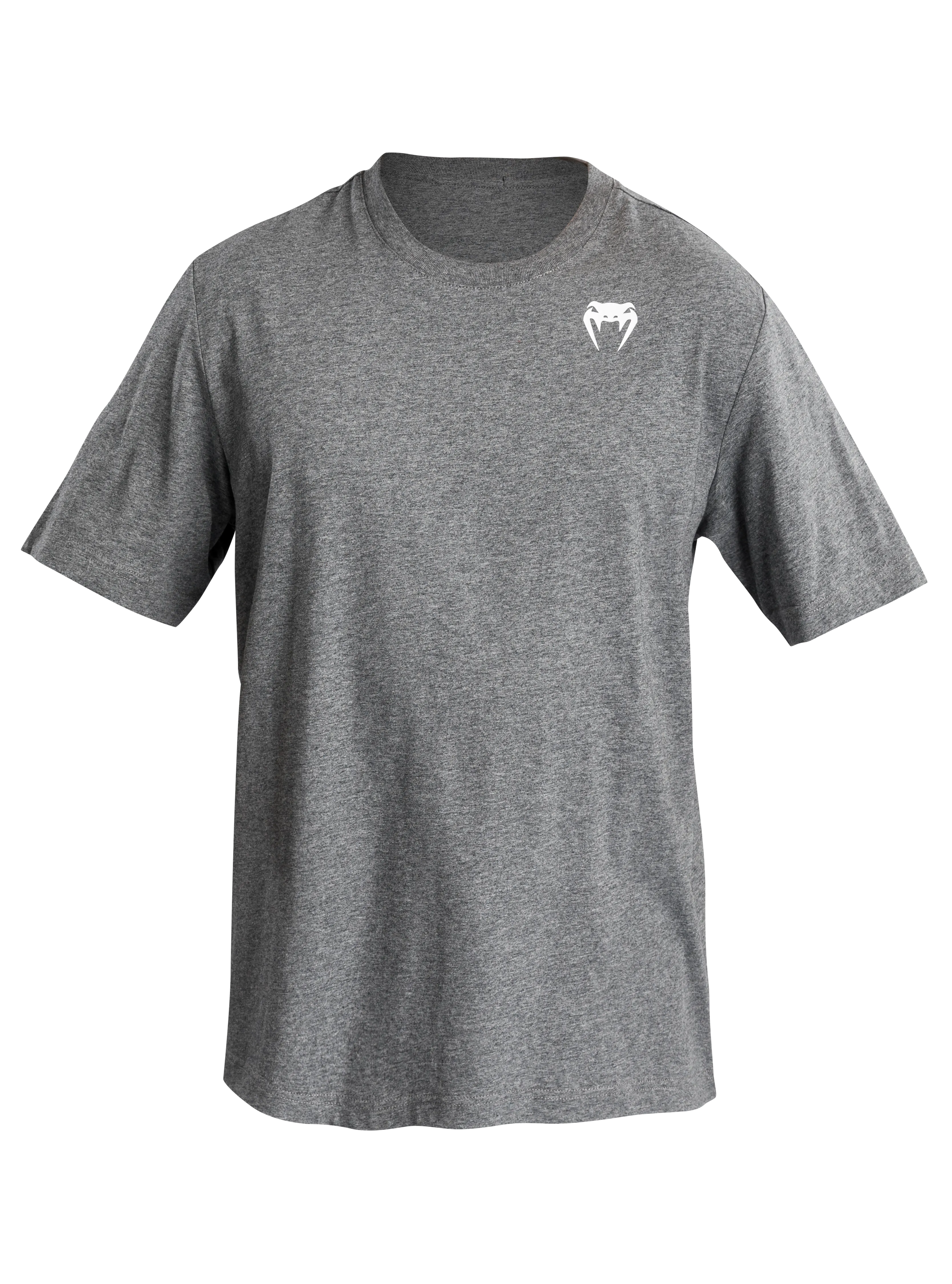 Venum Lineup Short Sleeve T-Shirt Heather Grey/White Ribbed Neckline