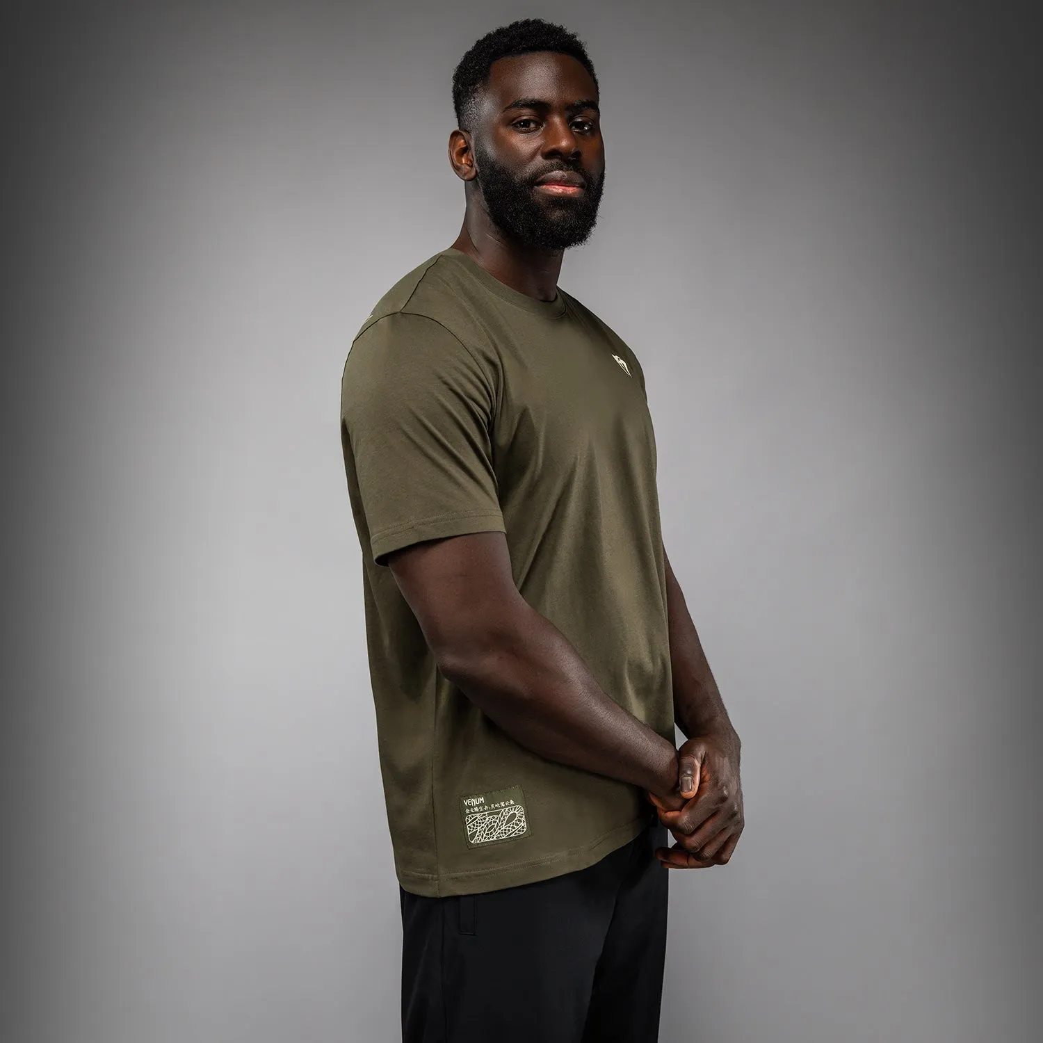 Classic Chic Venum Serpenti T-Shirt - Khaki/Bronze/Ivory