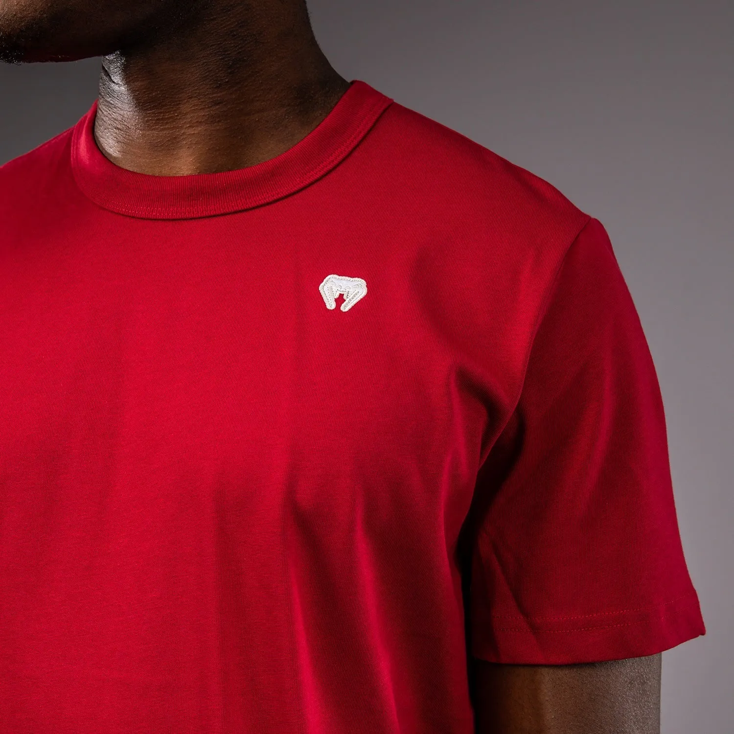 EcoConscious Processing Cozy Vibe Venum Silent Power T-Shirt - Cherry Red