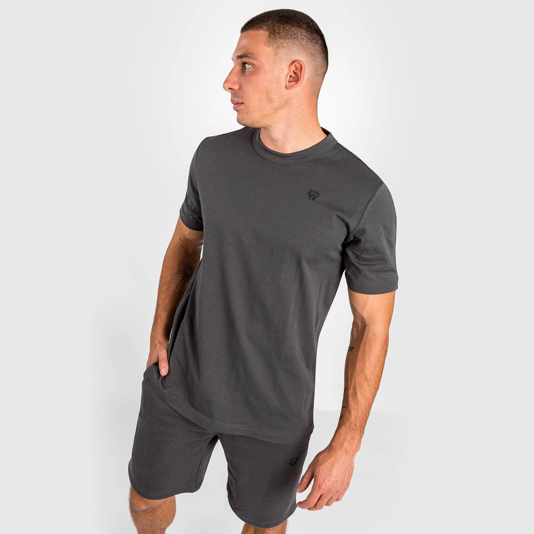 VintageWashEffect Chafe Free Armhole Venum Silent Power T-Shirt - Grey