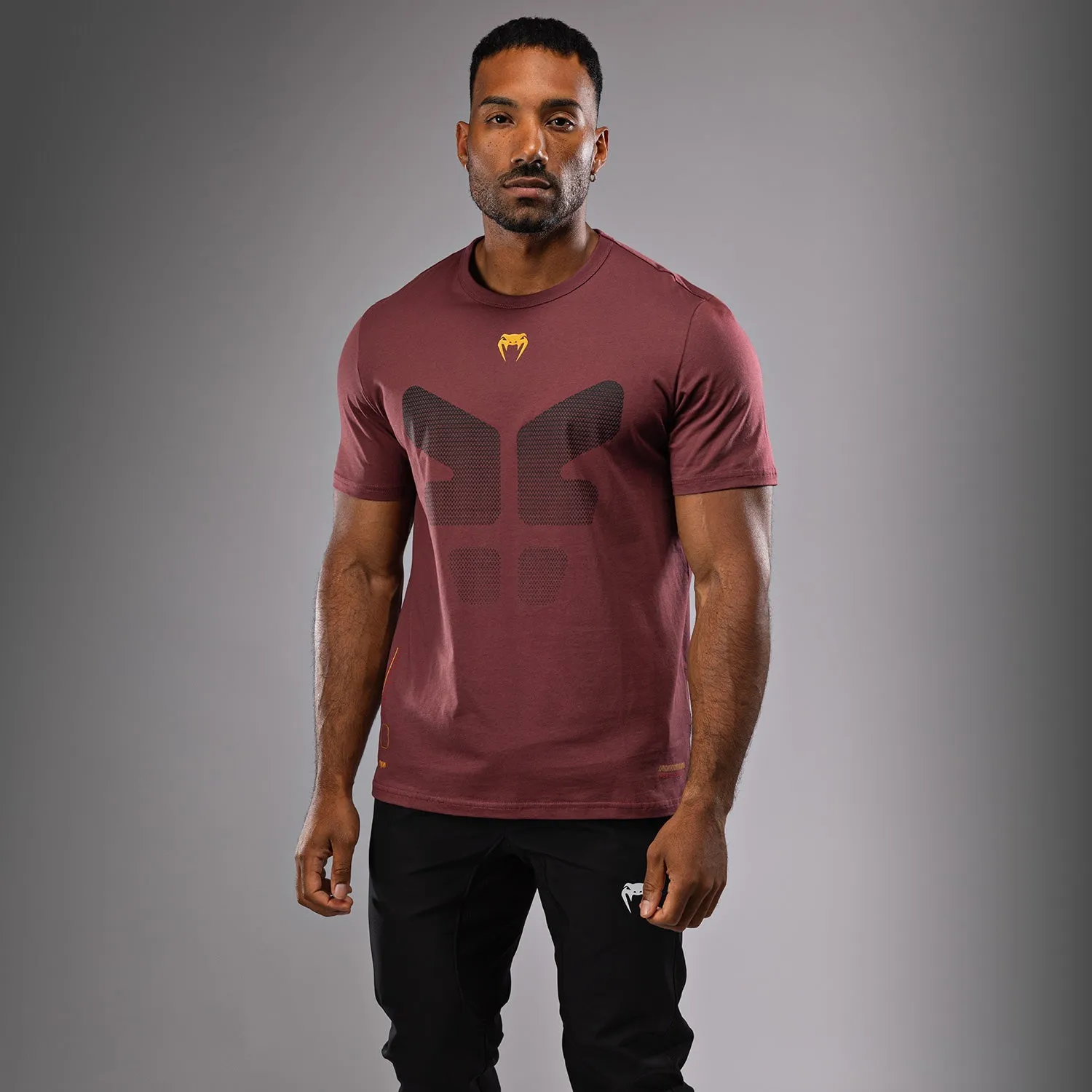 Venum Tactical XT T-shirt- Black/Burgundy/Gold Eco Friendly Dyes