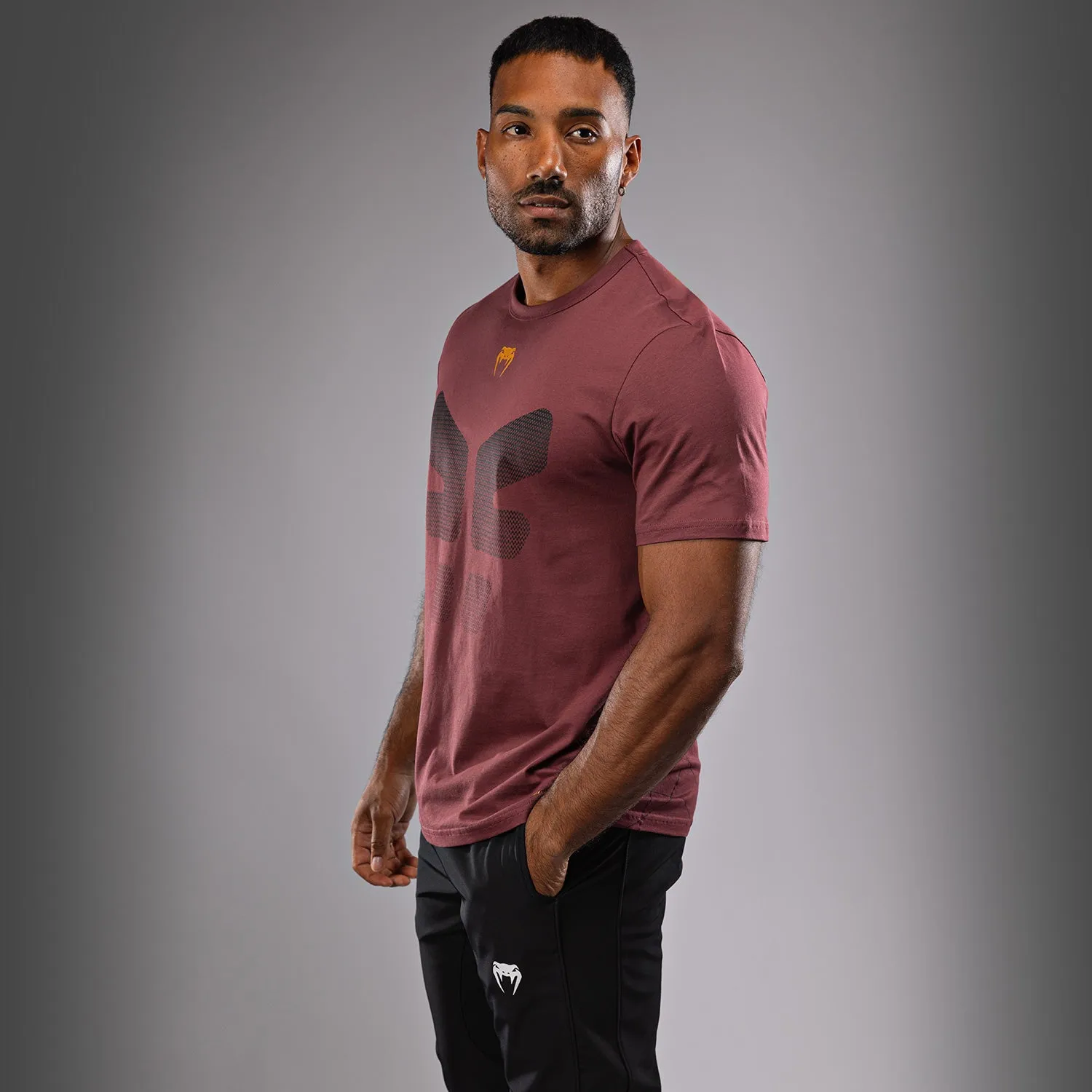 Breathable Performance Wear Venum Tactical XT T-shirt- Black/Burgundy/Gold