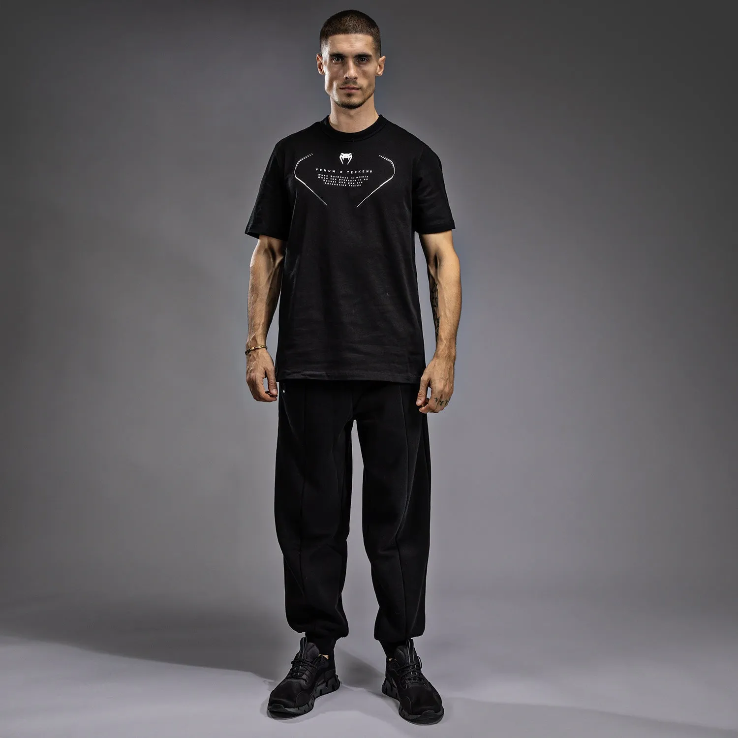 Sport Fit Venum x TEKKEN 8 - Jin Kazama T-Shirt - Black/Black/White