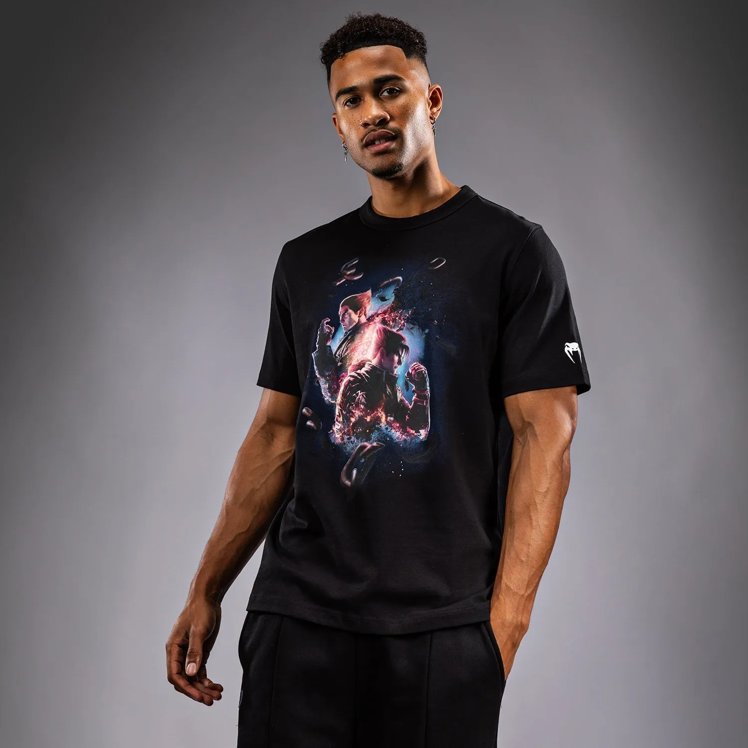 Venum x TEKKEN 8 - T-Shirt Poster - Black/White Smart Wear Collared