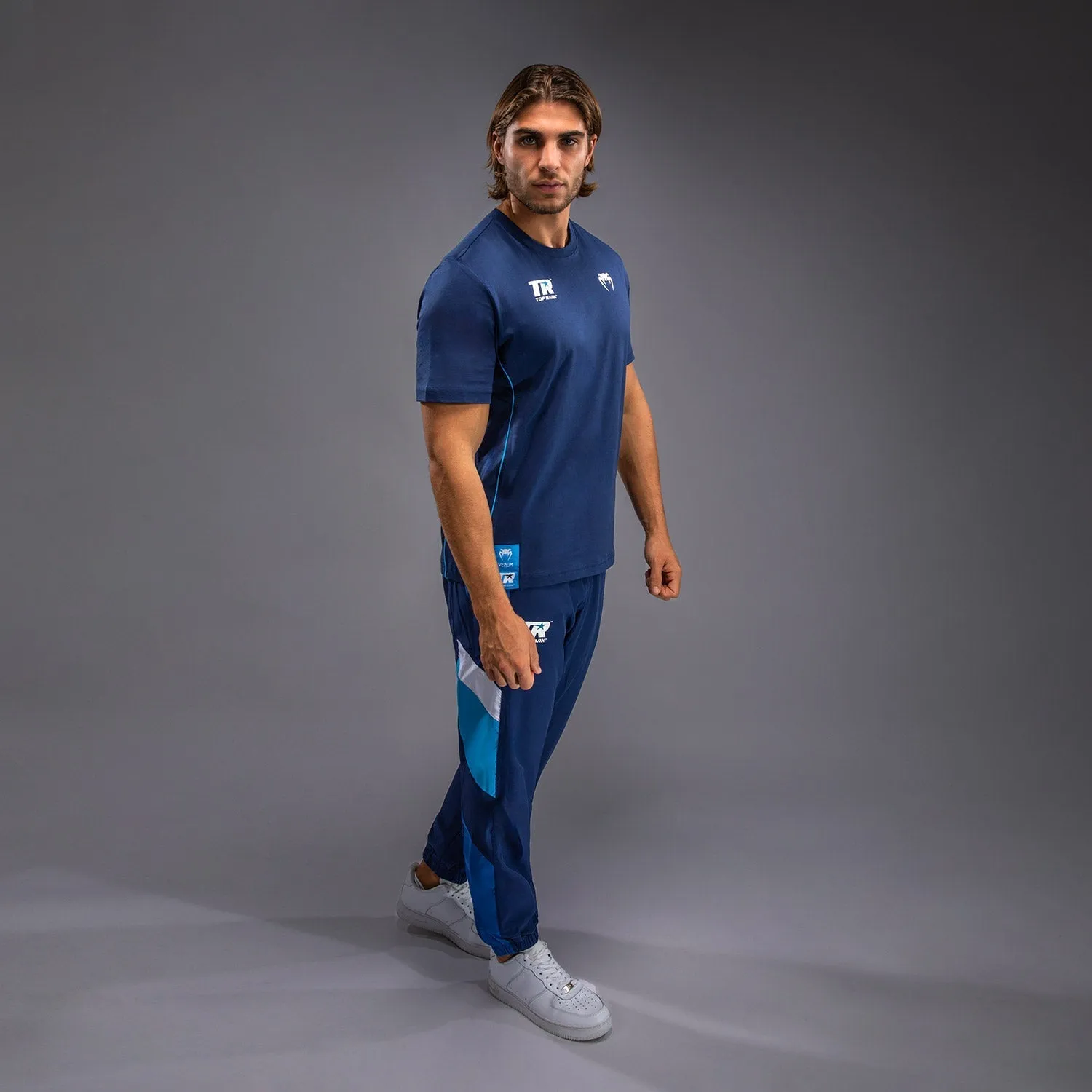 sporty and comfortable Venum x Top Rank Original Men's T-Shirt - Navy Blue