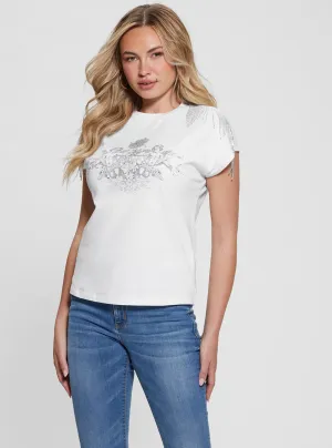 White Royal Fringe T-Shirt Bold Design