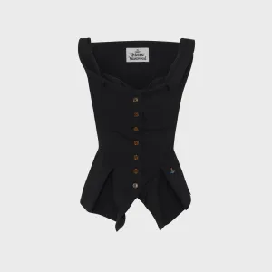 Silicone Grip Trim Vivienne Westwood Monday Vest - Black