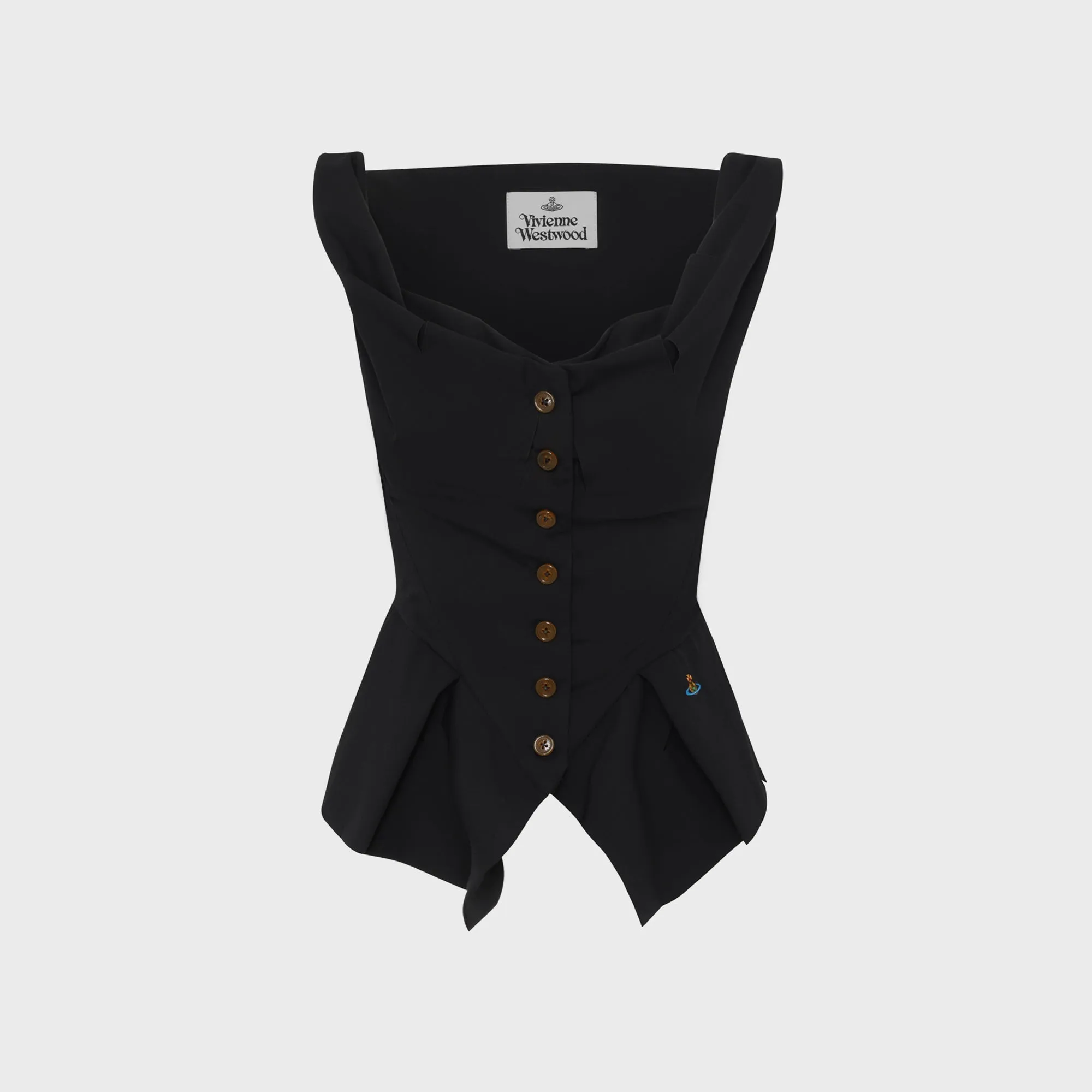 Water Resistant Fabric Vivienne Westwood Monday Vest - Black