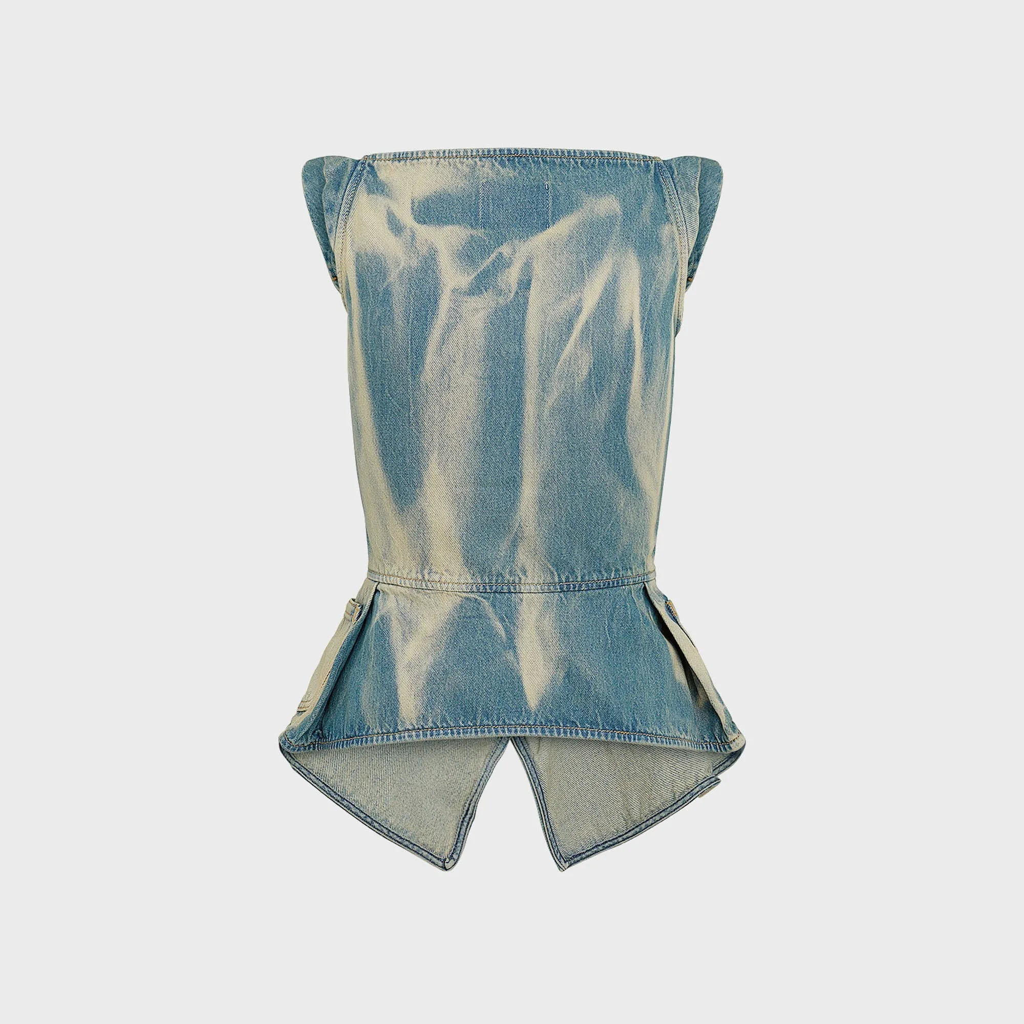 mesh ventilation Vivienne Westwood Monday Vest - Bleach Denim
