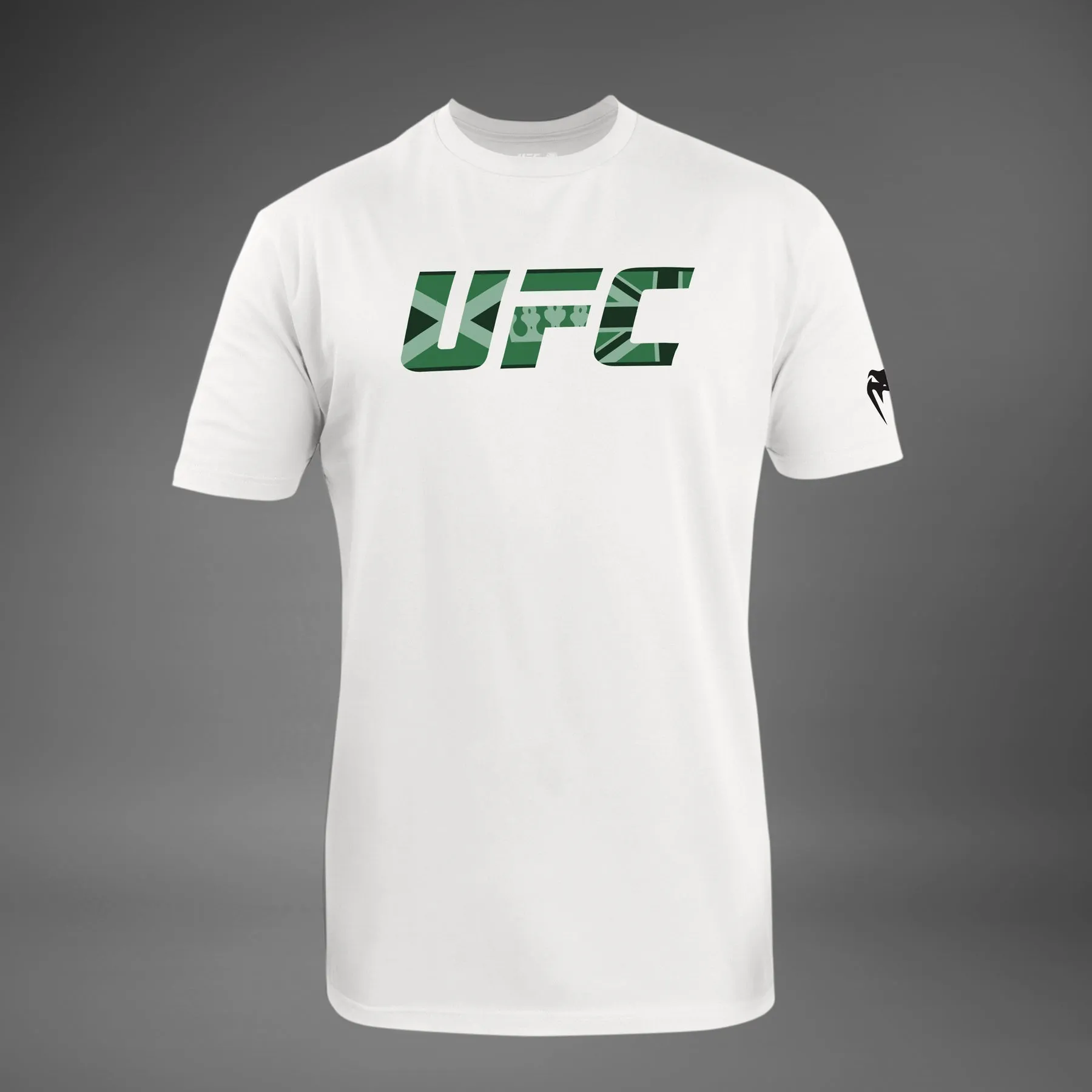 NoSideSeams Men's UFC Unrivaled by Venum White Leon Edwards T-Shirt