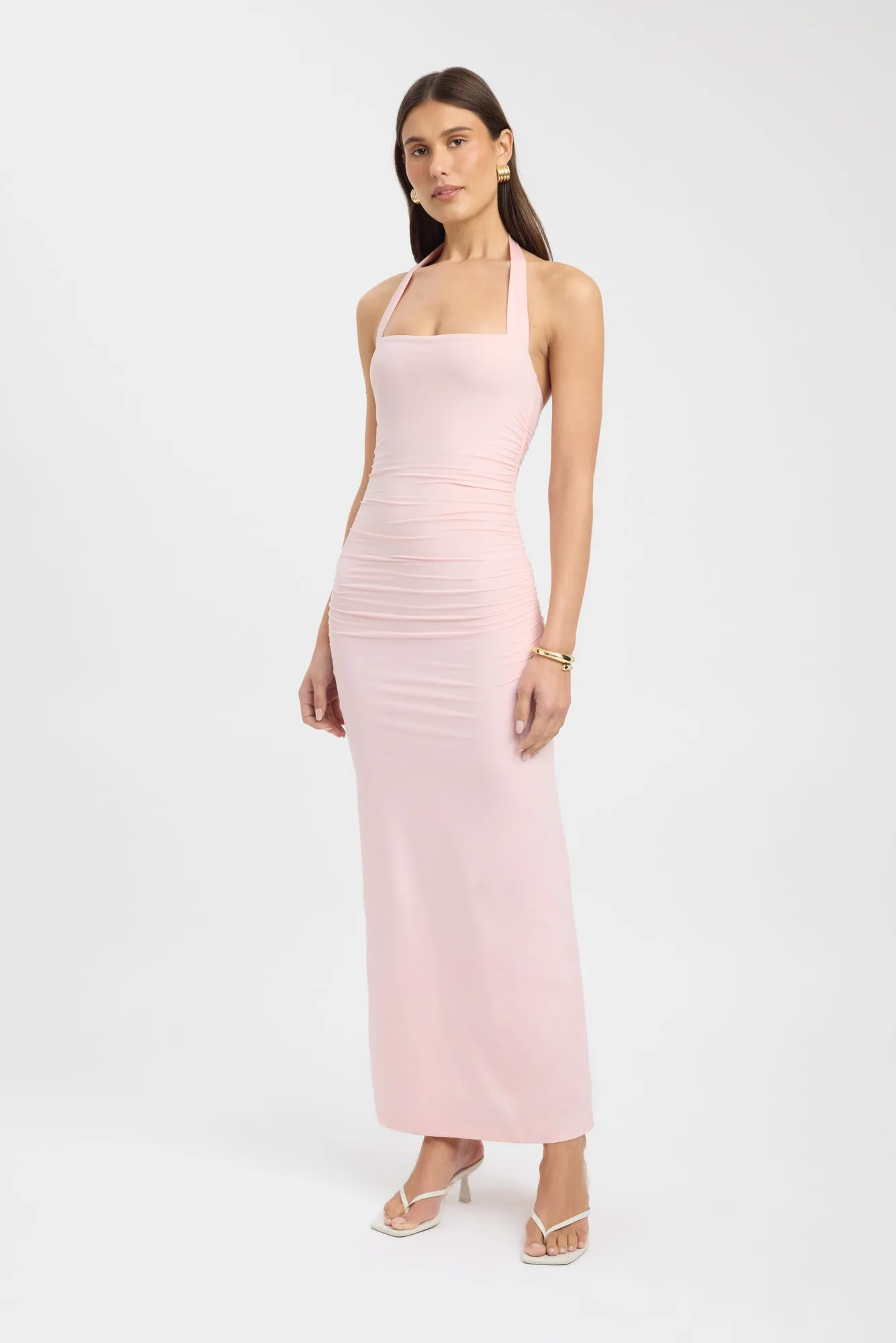 Artistic Vibe Sleek Wear Hailey Halter Dress