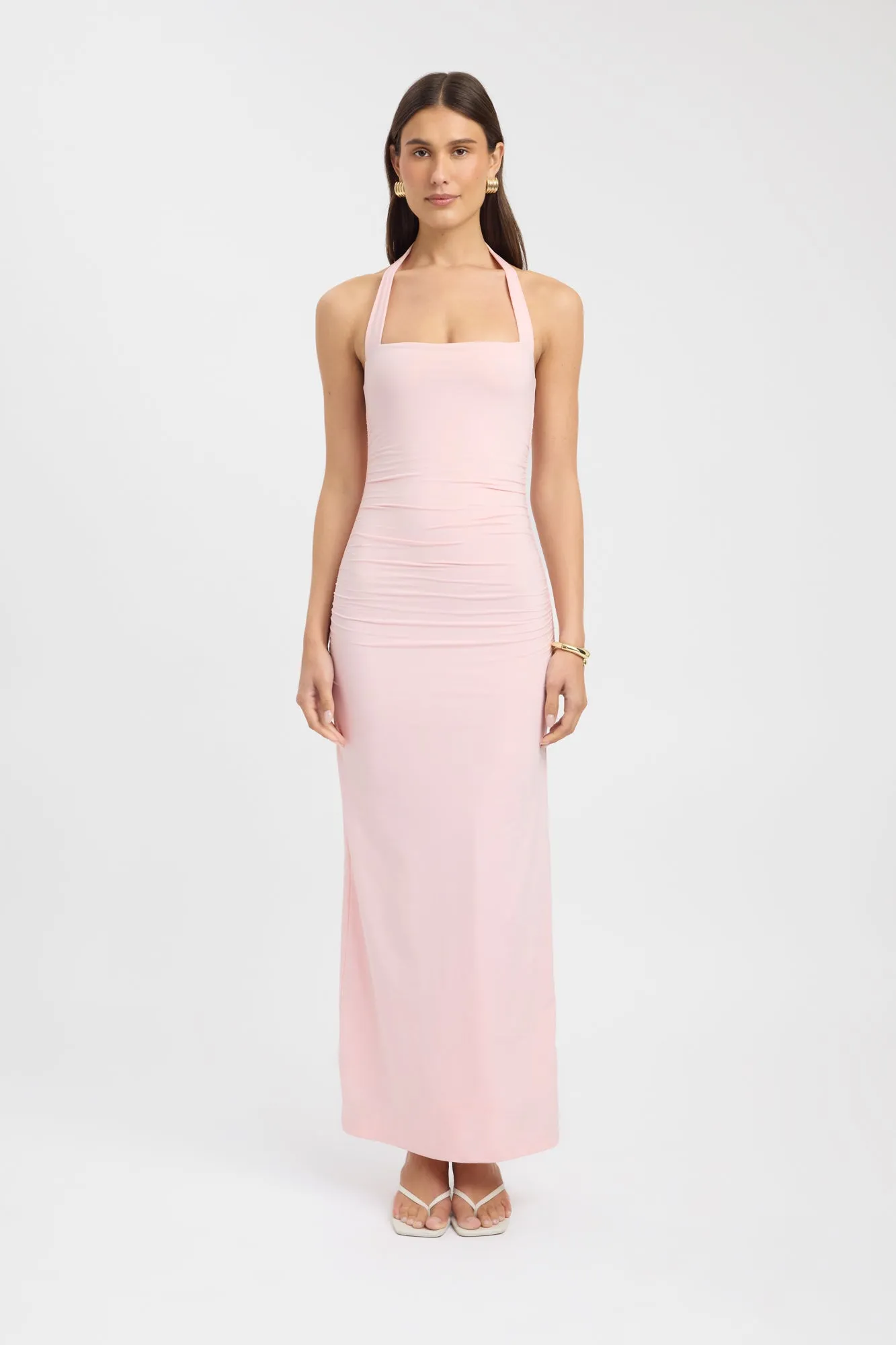 Stylish Waistband Fit Vibrant Style Hailey Halter Dress