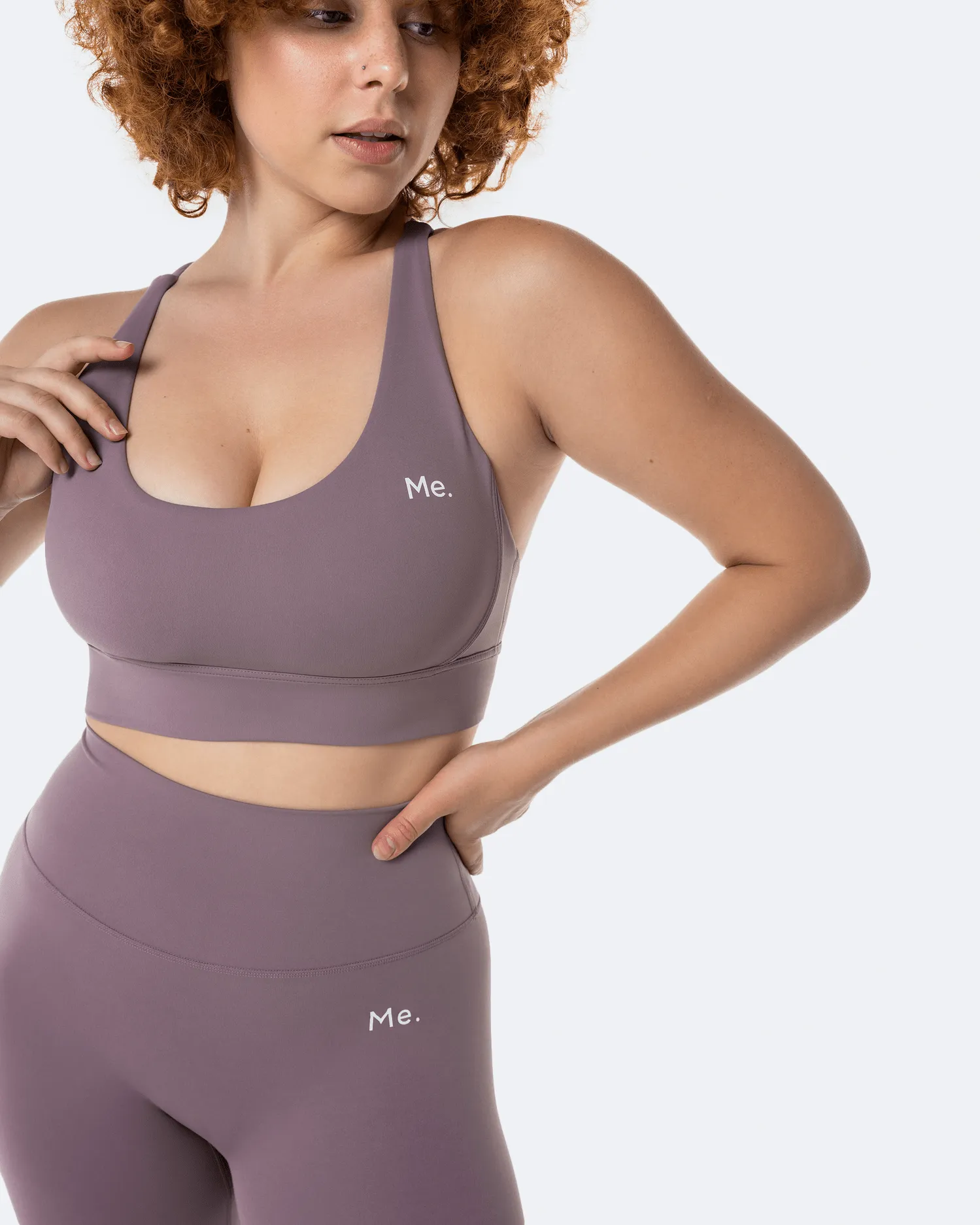 Fitness beginners Dusty Pink Strappy Back Top