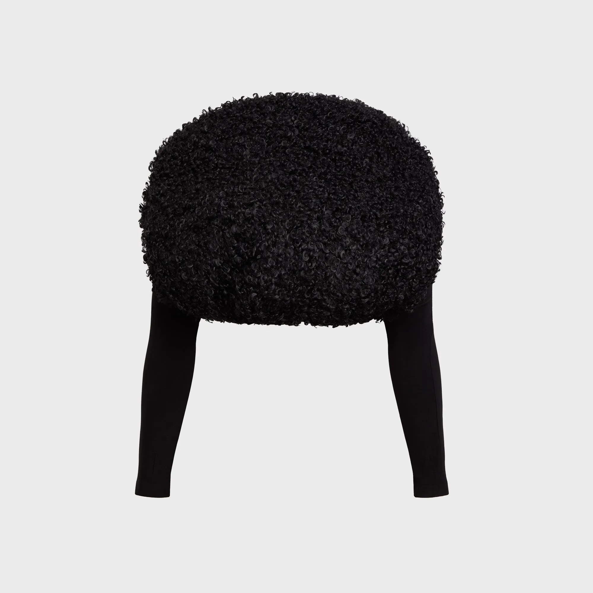 Norma Kamali Long Sleeve Shruggie - Black Extra Layer Piece