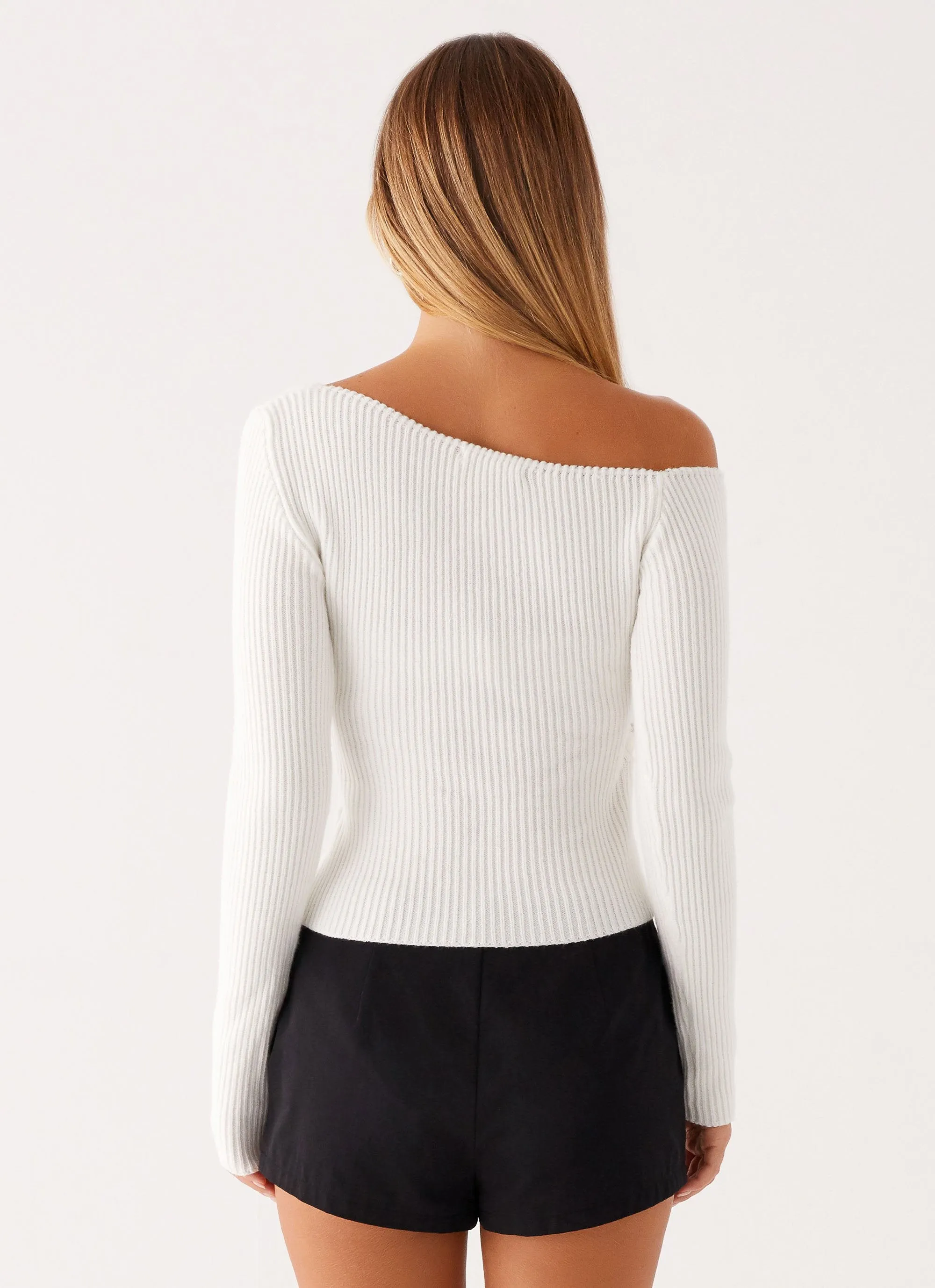 Waverly Knit Top - White MoistureWicking Technology Neutral Tones
