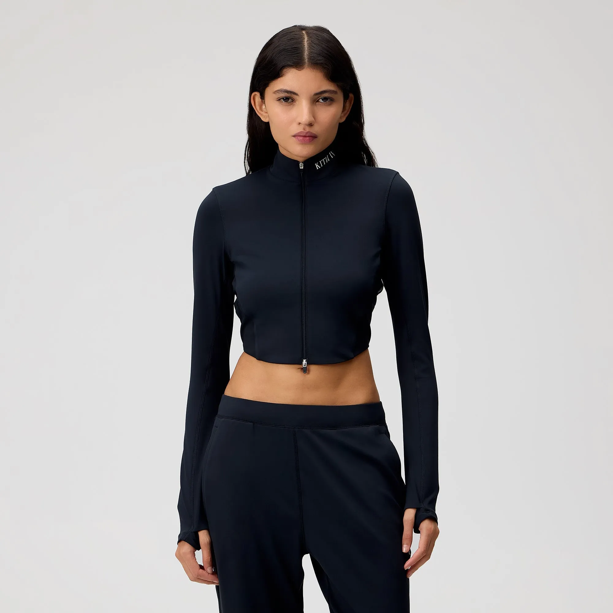 Kith Ivy for Wilson Women's Court 1 Jacket 2.0 - Black Easy Care Material Smart Casual Piece