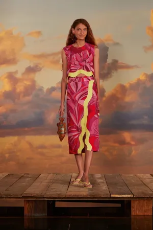 Light Edge Water Repellent Finish Red Endless Summer Wrap Skirt