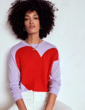 Home Comfort Lydia Cashmere Jumper-Purple Heart