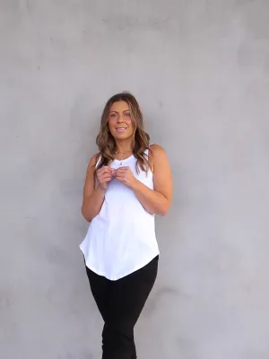 Thermal regulation Vibration - reducing Keira Tank - White