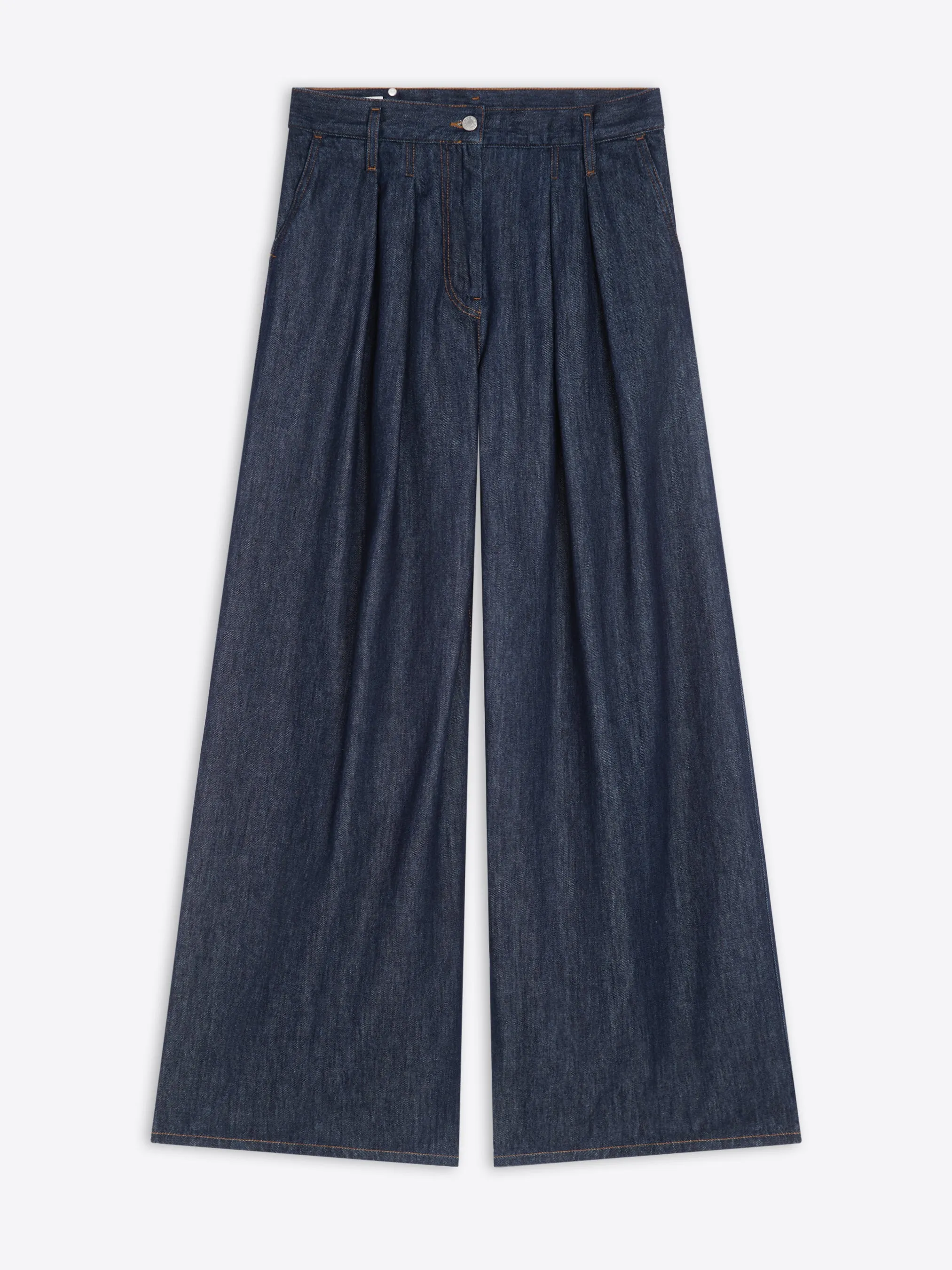 Wide pleated jeans No Gap Waist