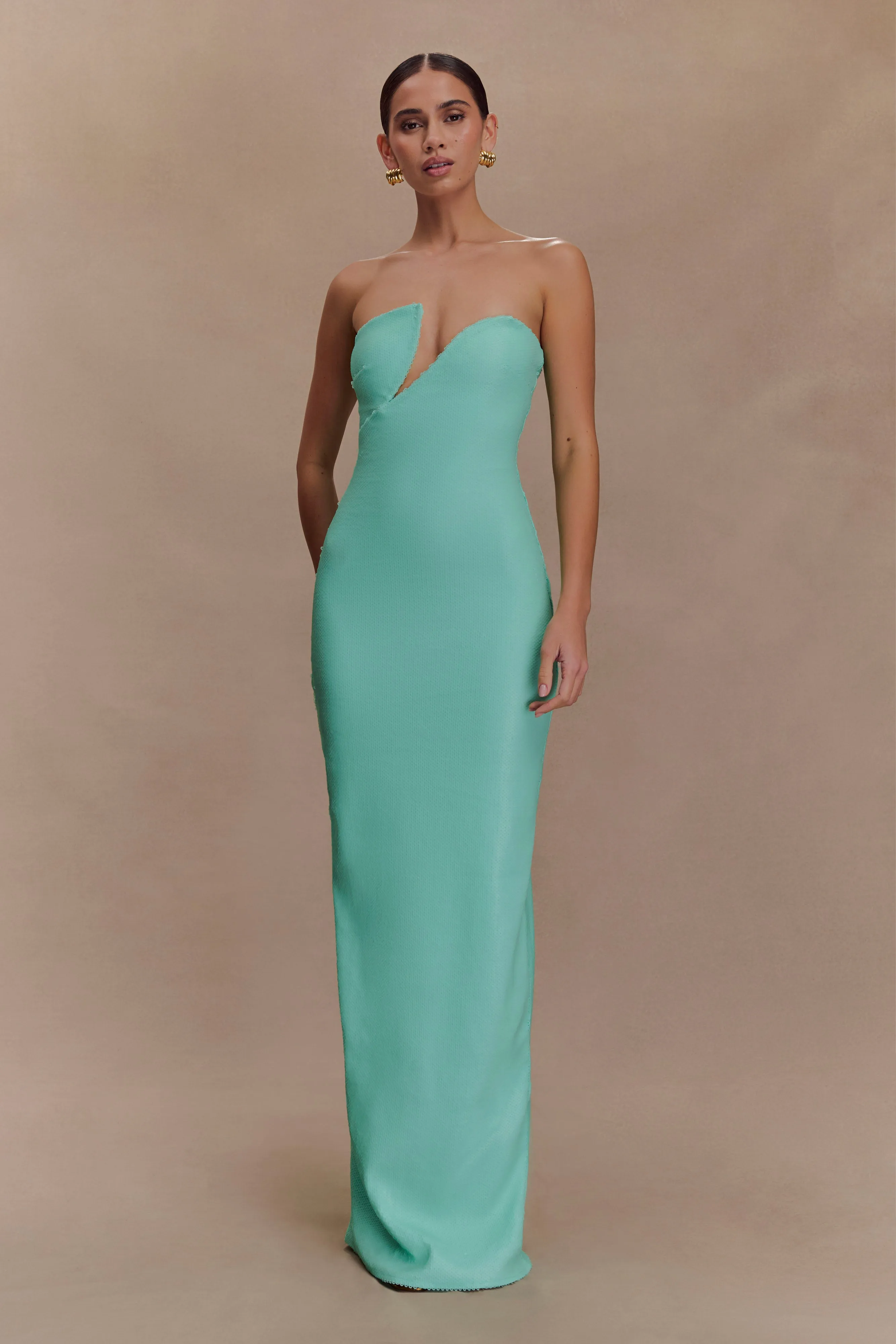 Winston Strapless Sequin Maxi Dress - Lagoon Layered Wear
