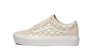 Woven Old Skool Platform "Light Brown" Clean Aesthetic