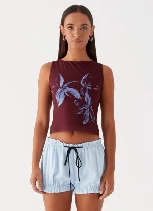 Clubhouse Bloomer Shorts - Blue Clean Stretch