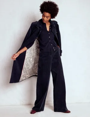 Heat Retention Technology Soft Palette Briony Stitch Cardigan-Navy